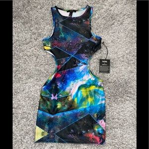 Galaxy cut-out dress